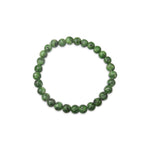 Load image into Gallery viewer, Green Dalmation Jasper Gemstone Elastic Ball Bracelet
