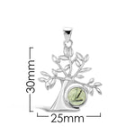 Load image into Gallery viewer, 925 Sterling Silver Prehnite Tree of Life Pendant

